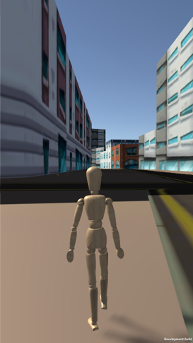 User view of environment with avatar