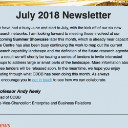 CDBB Newsletter - July 2018