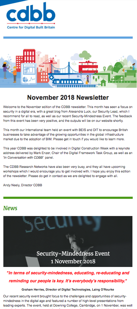 CDBB November 2018 Newsletter