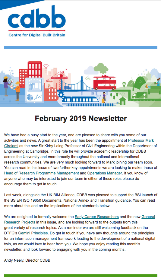 CDBB's February Newsletter