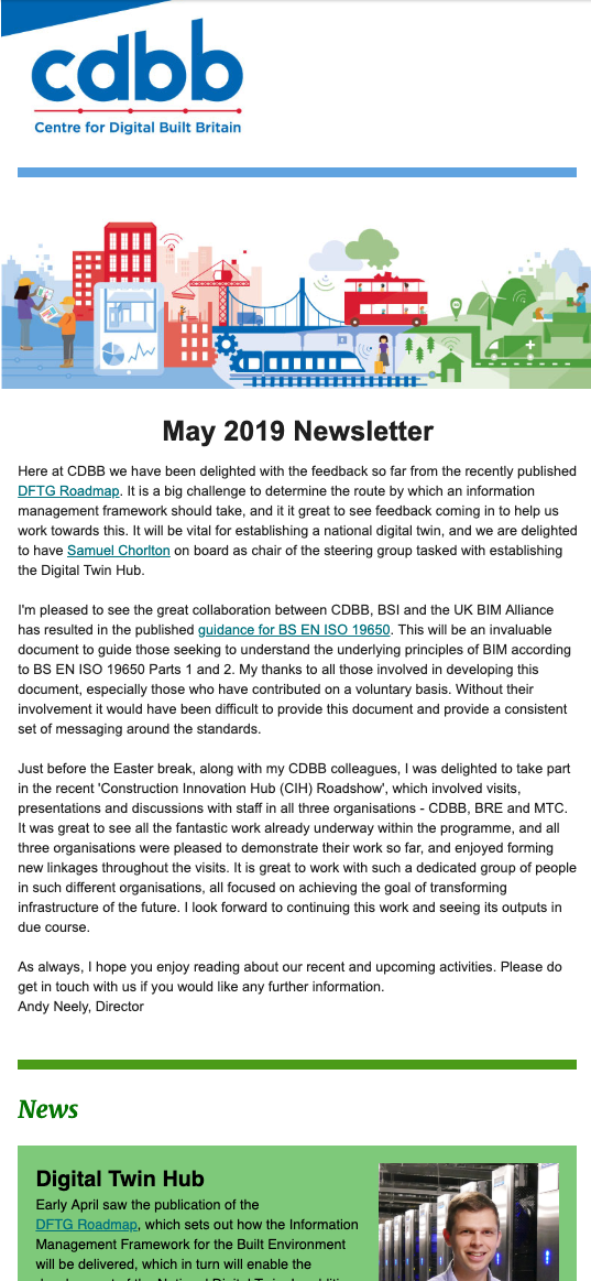 CDBB May 2019 Newsletter